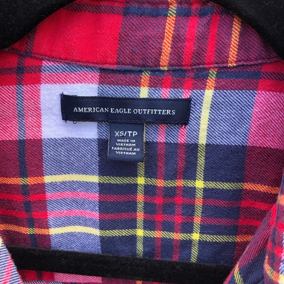 AEO | long sleeve button down flannel - Picture 5 of 6